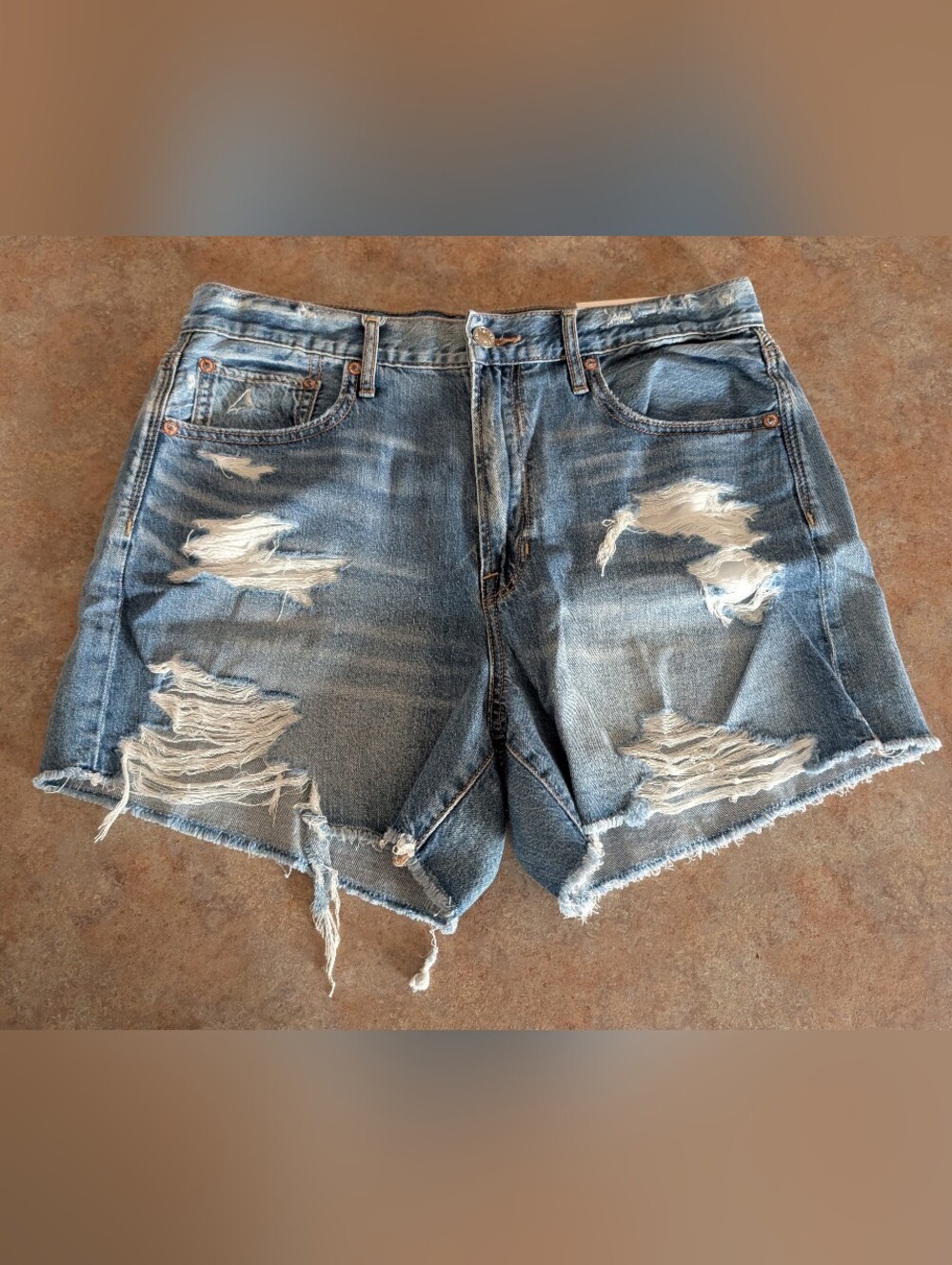Distressed American Eagle Boyfriend Shorts